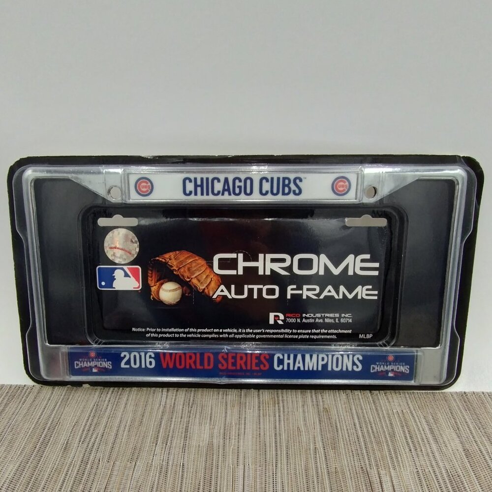 Chicago Cubs 2016 World Series Champs Chrome Auto Frame NIB